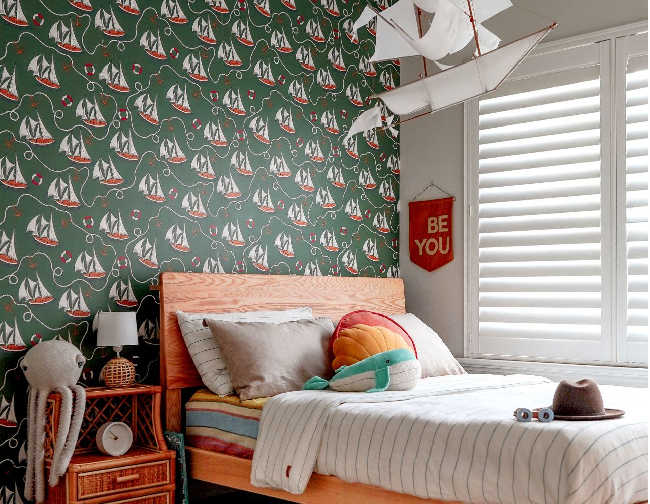 Hey Sailor Wallpaper • Fun Wallpaper Blog • Kids Bedroom