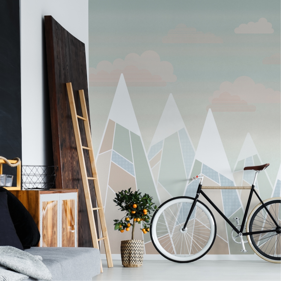 Wallpaper Republic • Happiest Places Collection • Mountains Mural • Insitu