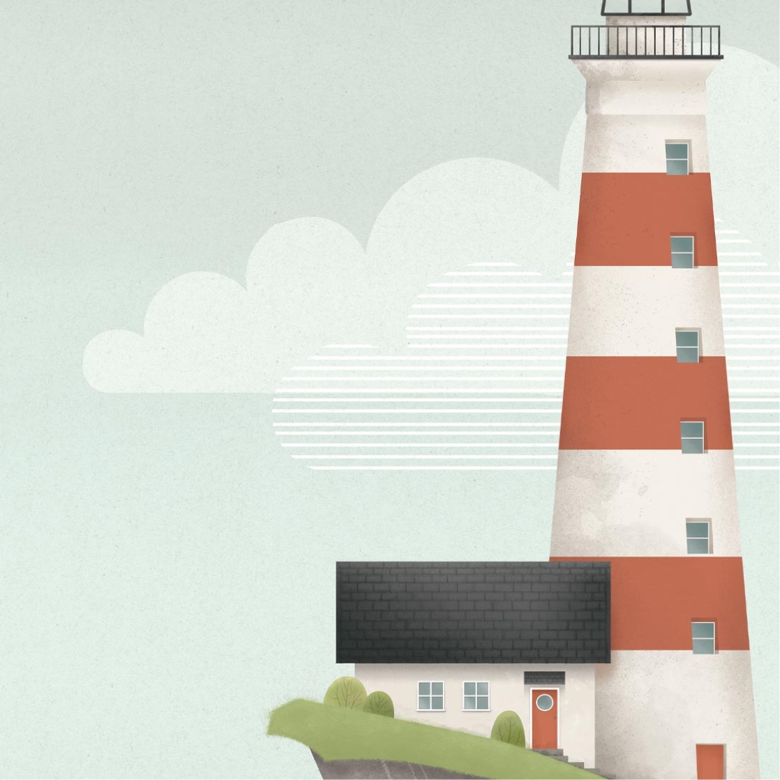 Wallpaper Republic • Happiest Places Collection • Lighthouse Mural • Swatch