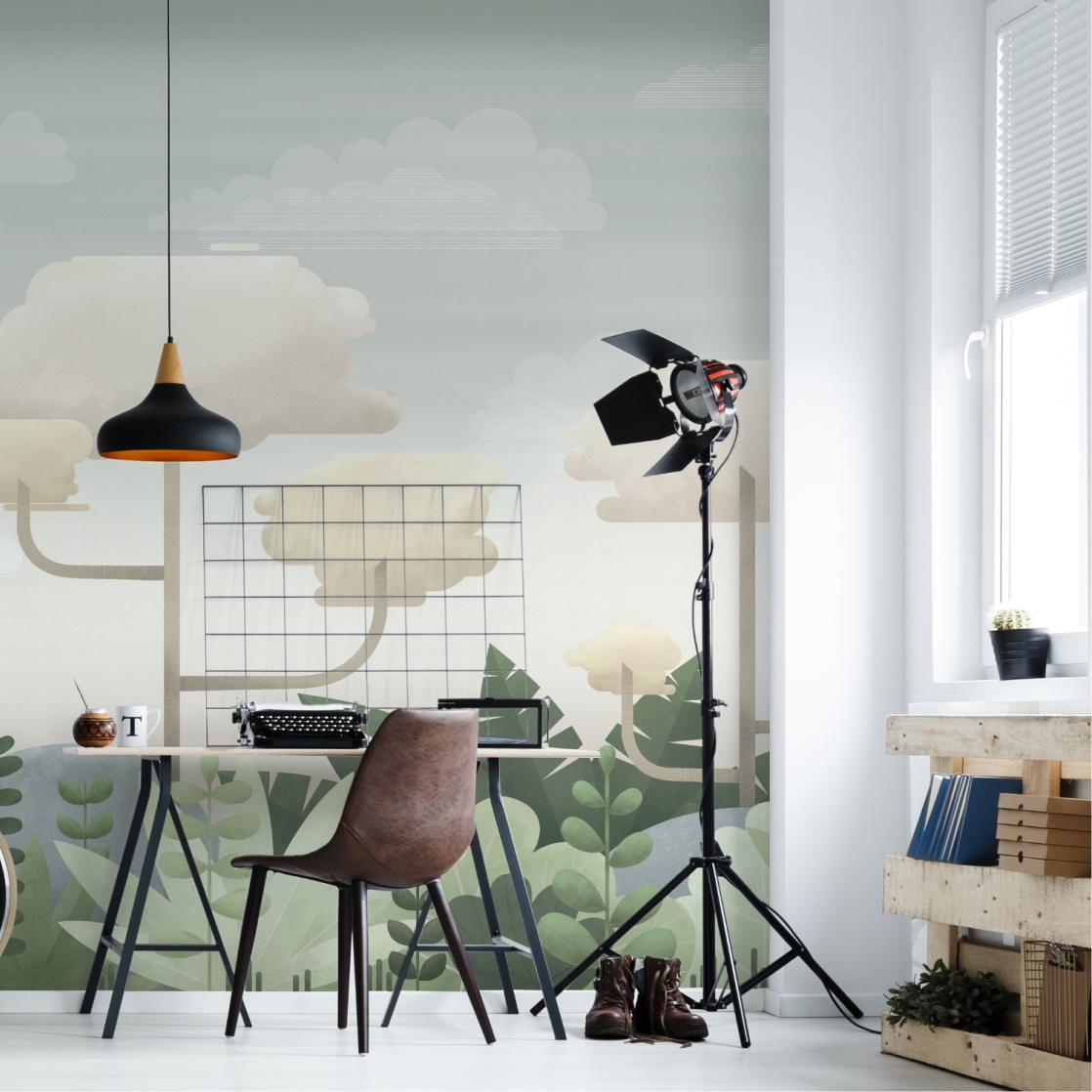 Wallpaper Republic • Happiest Places Collection • Jungle Mural • Insitu