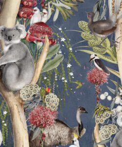 Dreamtime Wallpaper • Marine • Swatch