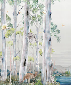 Native Bushland Mural • Kingdom Home • Swatch • Stoney