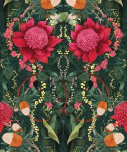 Waratah Medley • Kingdom Home • Swatch • Evergreen