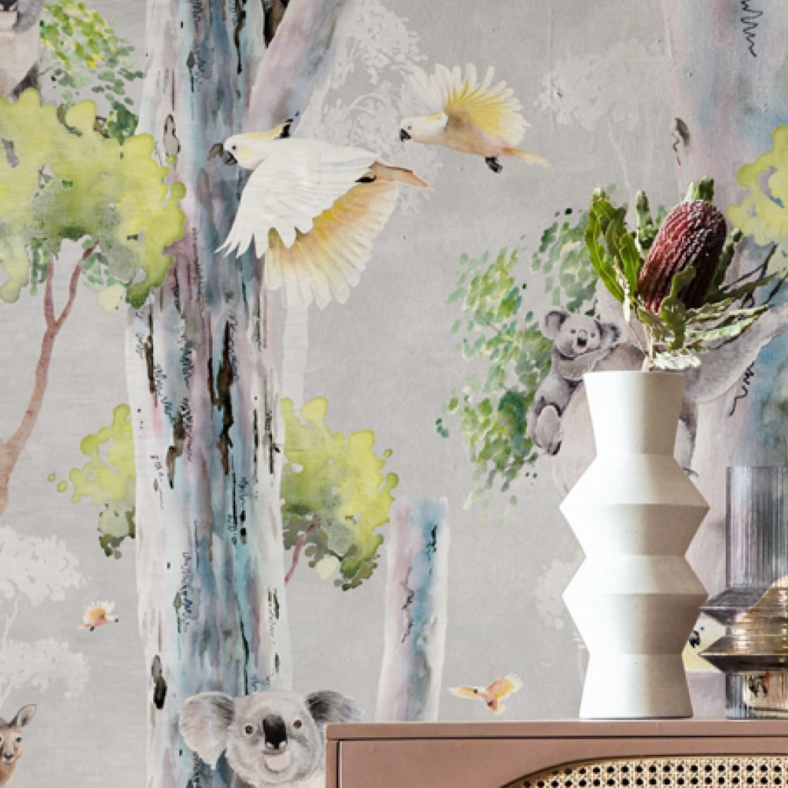 Kingdom Home • Australia II Collection • Native Bushlands Mural