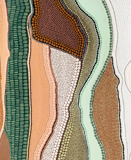 Emro • Nyarntiny Collection • Werragalji Wallpaper • Swatch