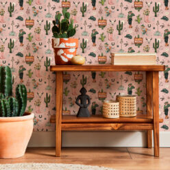 Milton & King Studio • Trail Tales Wallpaper • Colorway: Dolly • Insitu