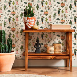 Milton & King Studio • Trail Tales Wallpaper • Colorway: Dusty • Insitu