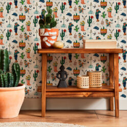 Milton & King Studio • Trail Tales Wallpaper • Colorway: Saffron • Insitu