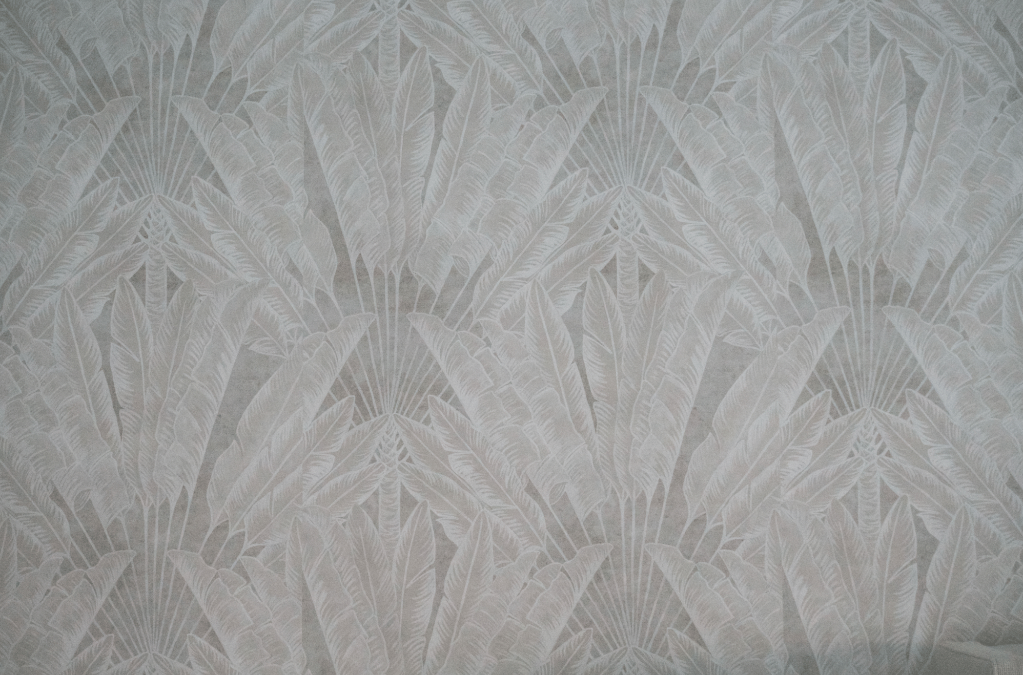 Casa Tropikana Interiors • Jamaica • Kingston 6 Dream Bedroom Makeover • Travelers Palm Wallpaper
