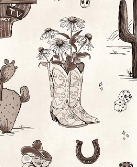 Milton & King Studio • Trail Tales Wallpaper • Colorway: Saloon • Swatch • Lookbook