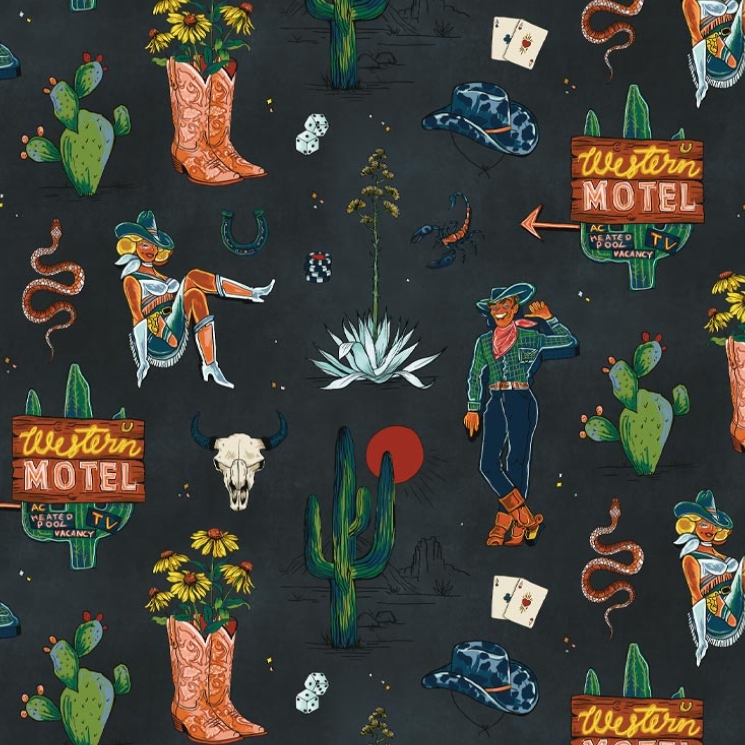 Milton & King Studio • Trail Tales Wallpaper • Gallery Image • Swatch