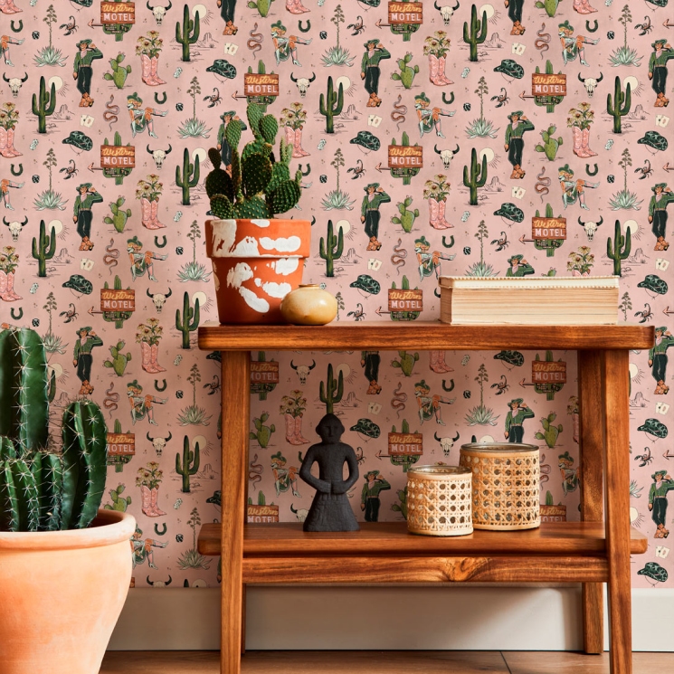 Milton & King Studio • Trail Tales Wallpaper • Gallery Image • Insitu