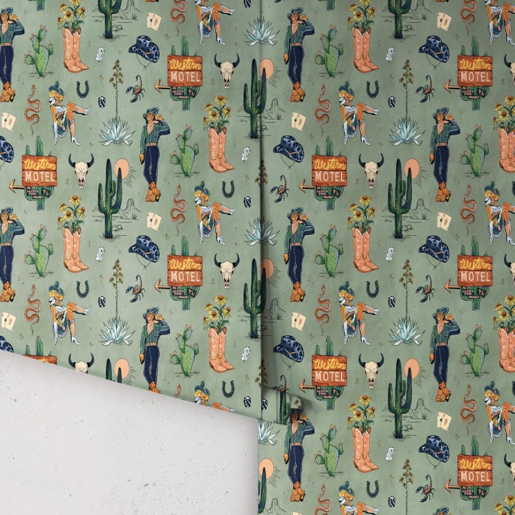 Milton & King Studio • Trail Tales Wallpaper • Gallery Image • Roll