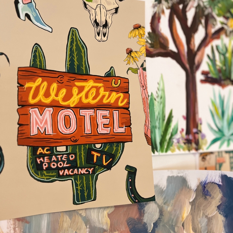 Milton & King Studio • Trail Tales Wallpaper • Gallery Image • BTS