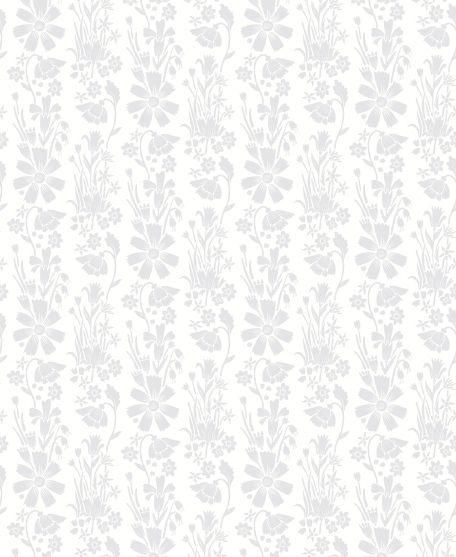 Corsage Wallpaper - by Wallpaper Republic - In The Bloom Collection - Lookbook - Swatch - Colorway: Grey