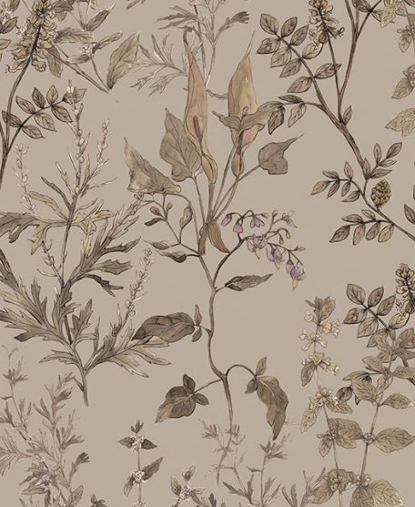 Wallpaper Republic - Floral Emporium Collection - Lookbook - Wallpaper Image - Antique Botanica - Linen