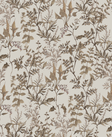 Wallpaper Republic - Floral Emporium Collection - Lookbook - Wallpaper Image - Antique Botanica - Stone
