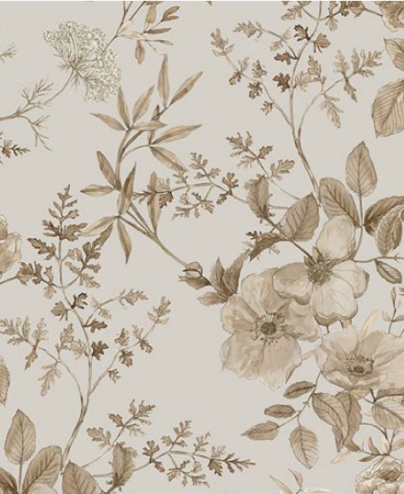 Wallpaper Republic - Floral Emporium Collection - Lookbook - Wallpaper Image - Belle Fluer -Stone
