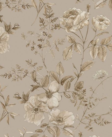 Wallpaper Republic - Floral Emporium Collection - Lookbook - Wallpaper Image - Belle Fluer - Linen