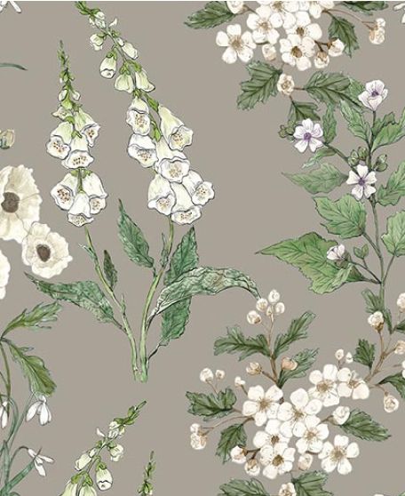 Wallpaper Republic - Floral Emporium Collection - Lookbook - Wallpaper Image - Garden Delight -Linen