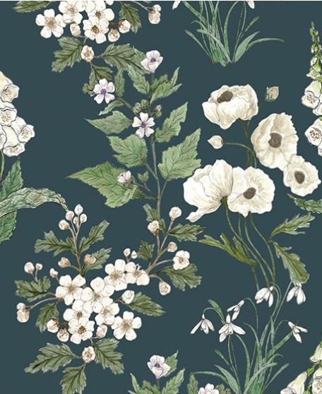 Wallpaper Republic - Floral Emporium Collection - Lookbook - Wallpaper Image - Garden Delight -Emerald