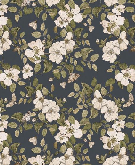 Wallpaper Republic - Floral Emporium Collection - Lookbook - Wallpaper Image - Sweet Briar - Charcoal