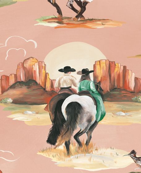 Frontier Wallpaper - Western Collection - Lookbook - Colorway: Dusty