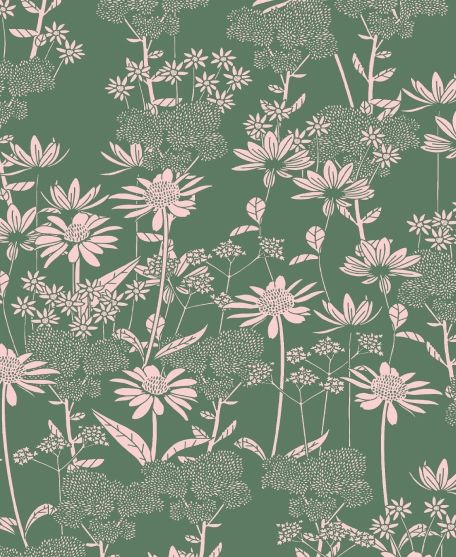 London Street Wallpaper - by Wallpaper Republic - In The Bloom Collection - Lookbook - Swatch - Colorway: Olive