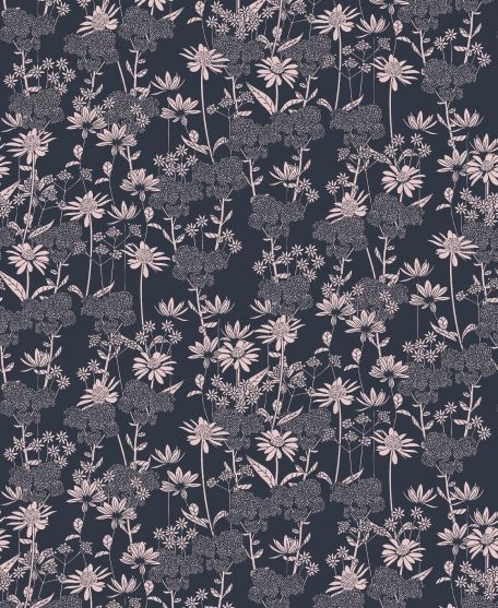 London Street Wallpaper - by Wallpaper Republic - In The Bloom Collection - Lookbook - Swatch - Colorway: Deep Blue