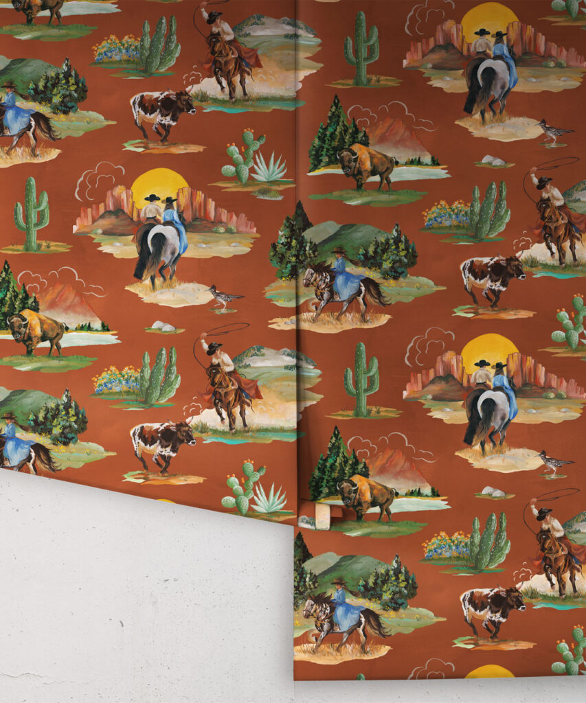 Backround For Frontier Frontier Wallpaper • Western Wallpaper • Milton & King USA