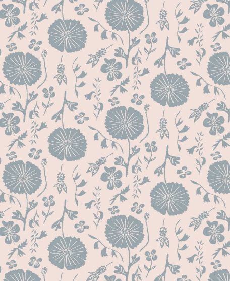 Meadow Dreams - by Wallpaper Republic - In The Bloom Collection - Lookbook - Swatch - Colorway: Taupe