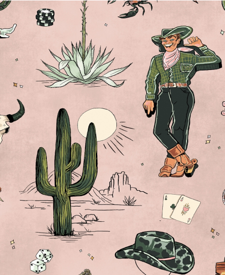 Trail Tales Wallpaper - Western Collection - Lookbook - Colorway: Dolly