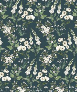 Wallpaper Republic - Floral Emporium Collection - Garden Delight - Emerald - Swatch