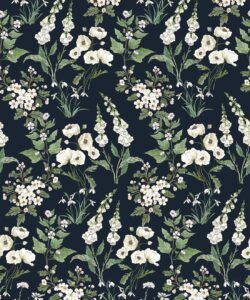 Wallpaper Republic - Floral Emporium Collection - Garden Delight - Navy - Swatch