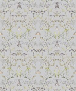 Wallpaper Republic - Floral Emporium Collection - Queen Anne’s Lace - Dusty Blue - Swatch