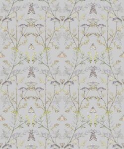 Wallpaper Republic - Floral Emporium Collection - Queen Anne’s Lace - Dusty Blue - Swatch