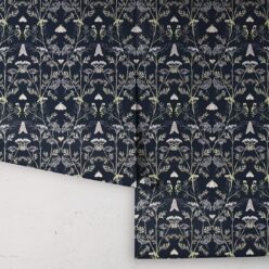 Wallpaper Republic - Floral Emporium Collection - Queen Anne’s Lace - Navy - Roll