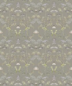 Wallpaper Republic - Floral Emporium Collection - Queen Anne’s Lace - Sage Grey - Swatch