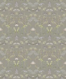 Wallpaper Republic - Floral Emporium Collection - Queen Anne’s Lace - Sage Grey - Swatch