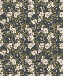 Wallpaper Republic - Floral Emporium Collection - Sweet Brair - Charcoal - Swatch