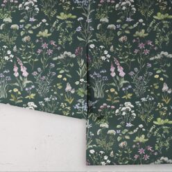 Wallpaper Republic - Floral Emporium Collection - Wild Meadow - Dark Green - Roll