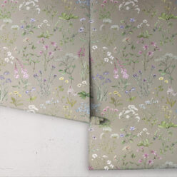 Wallpaper Republic - Floral Emporium Collection - Wild Meadow - French Grey - Roll