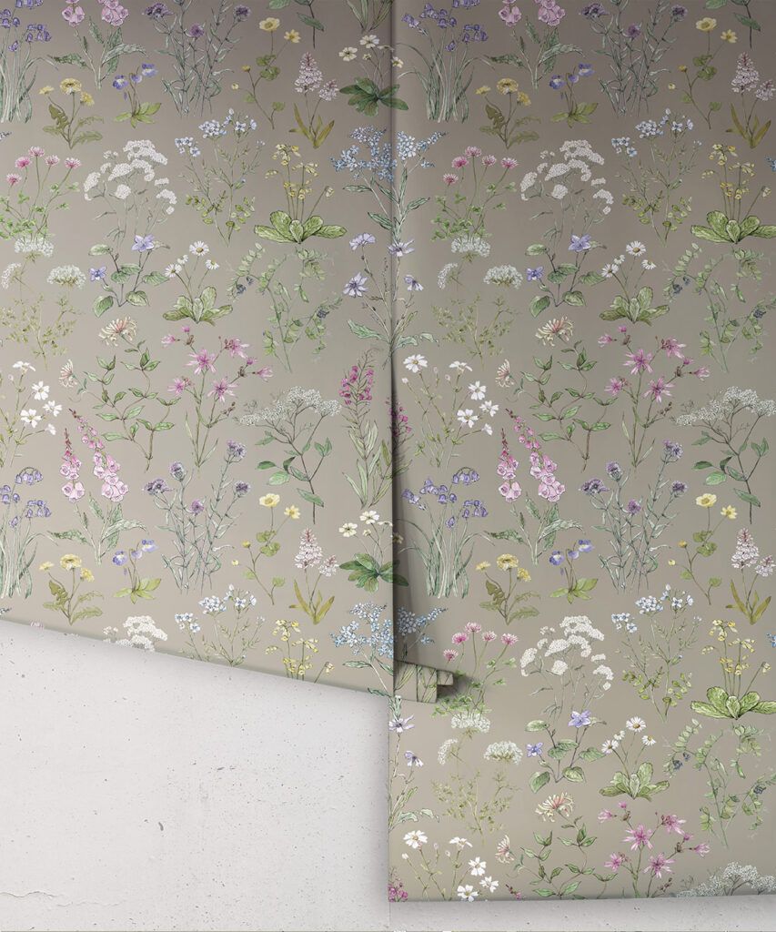 Wild Meadow Wallpaper • Floral Wallpaper • Milton & King USA