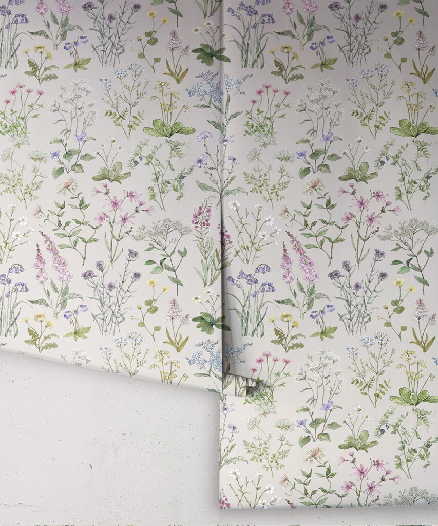 Wild Meadow Wallpaper • Floral Wallpaper • Milton & King USA