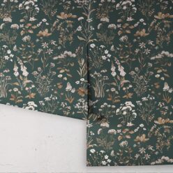 Wallpaper Republic - Floral Emporium Collection - Meadows Antique - Antique Green - Roll