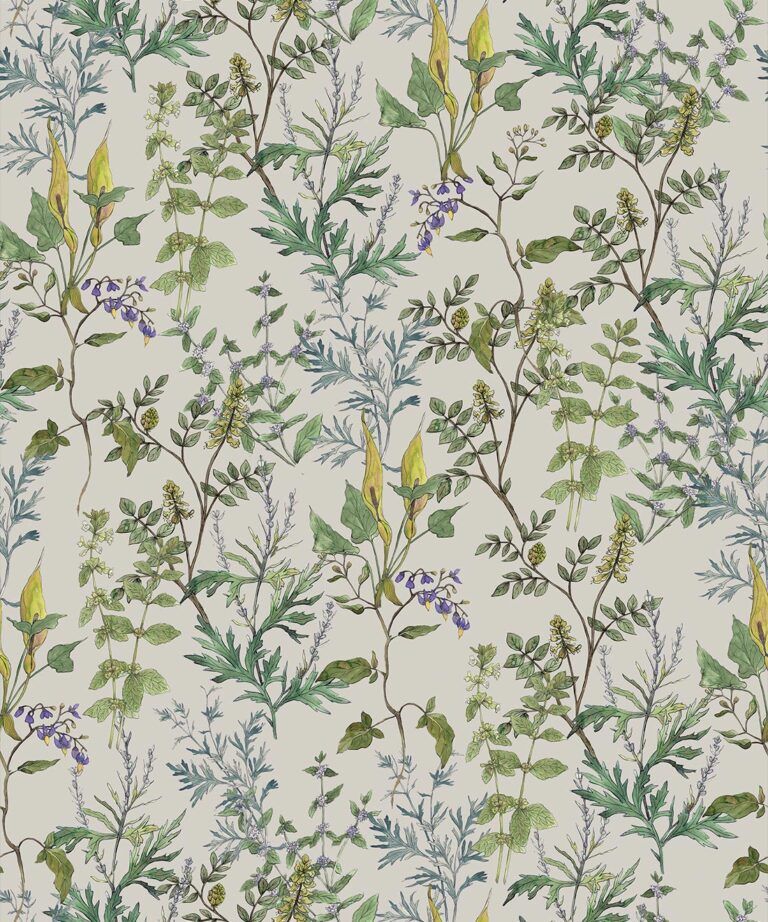 Woodland Floral Wallpaper • Floral Wallpaper • Milton & King USA