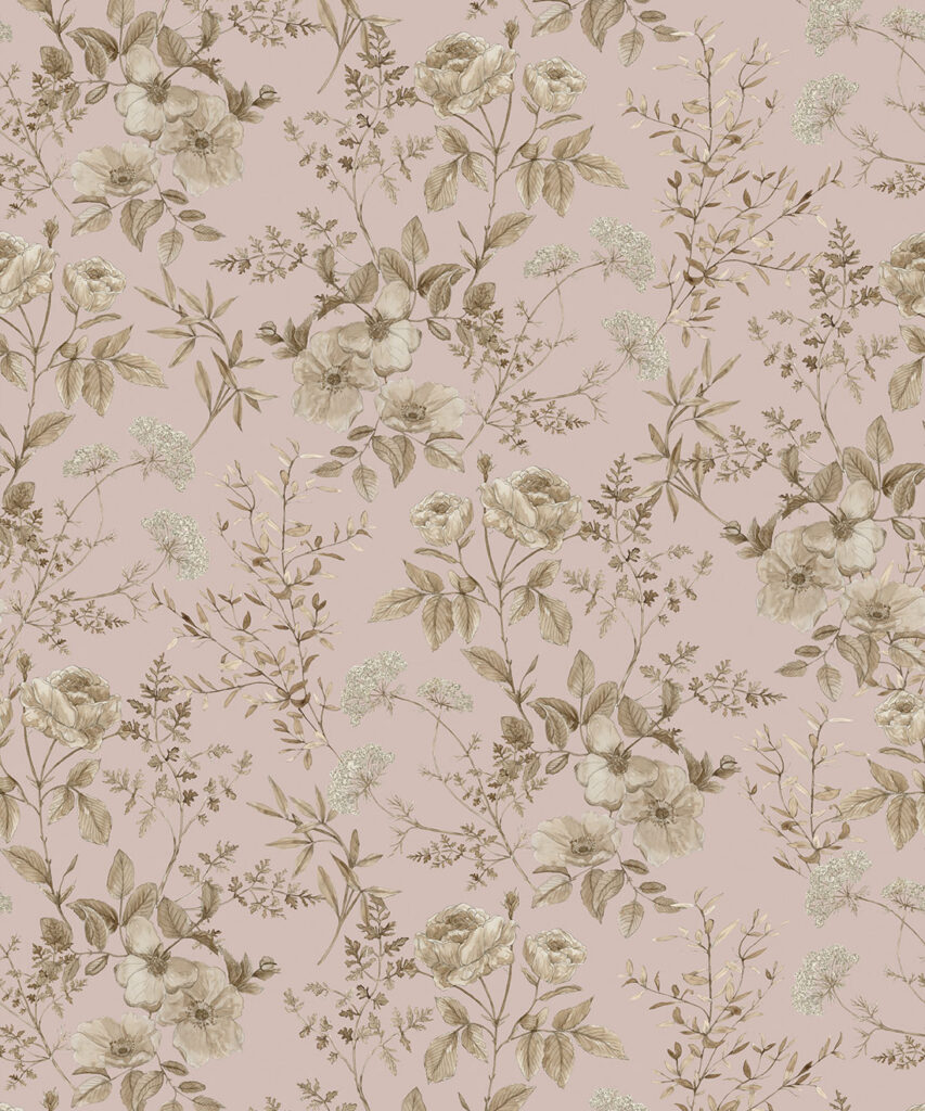 Belle Fleur Wallpaper • Floral Wallpaper • Milton & King USA