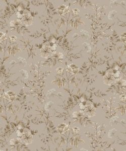 Wallpaper Republic - Floral Emporium Collection - Belle Fleur - Linen - Swatch
