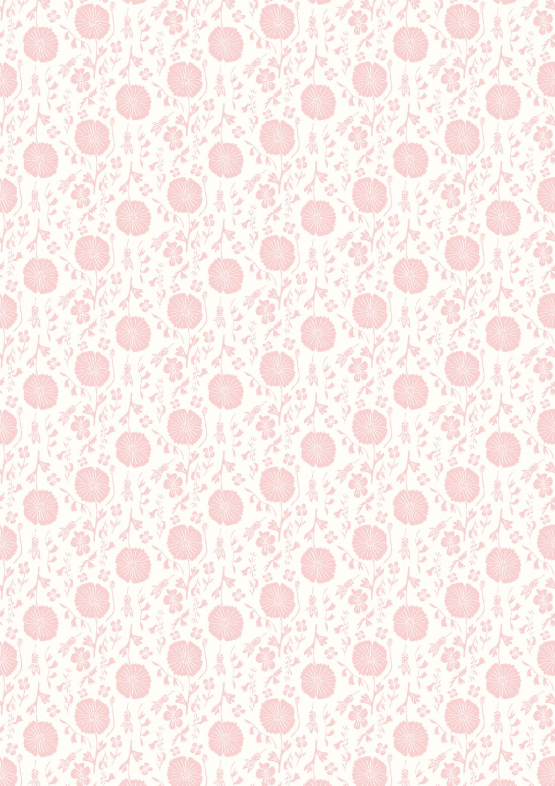Meadow Dreams Wallpaper - Wallpaper Republic - Colorway: Pink - Swatch