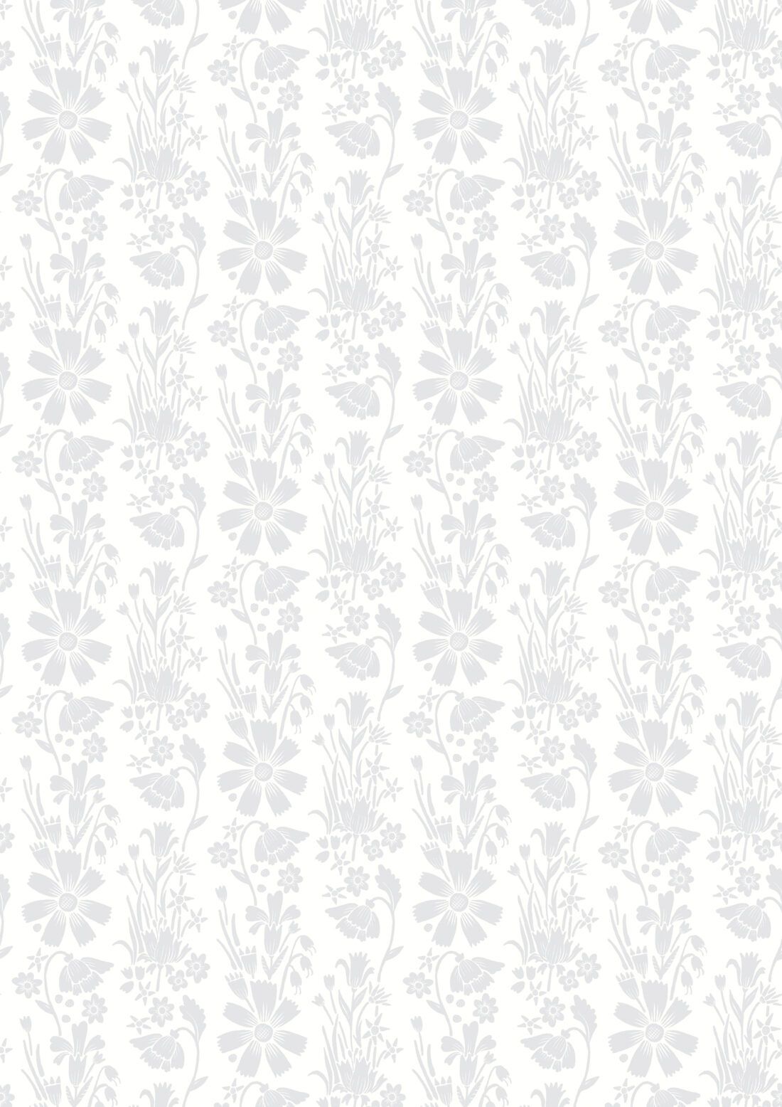 In The Bloom Collection - Wallpaper Republic - Corsage Wallpaper - Colorway: Grey - Swatch